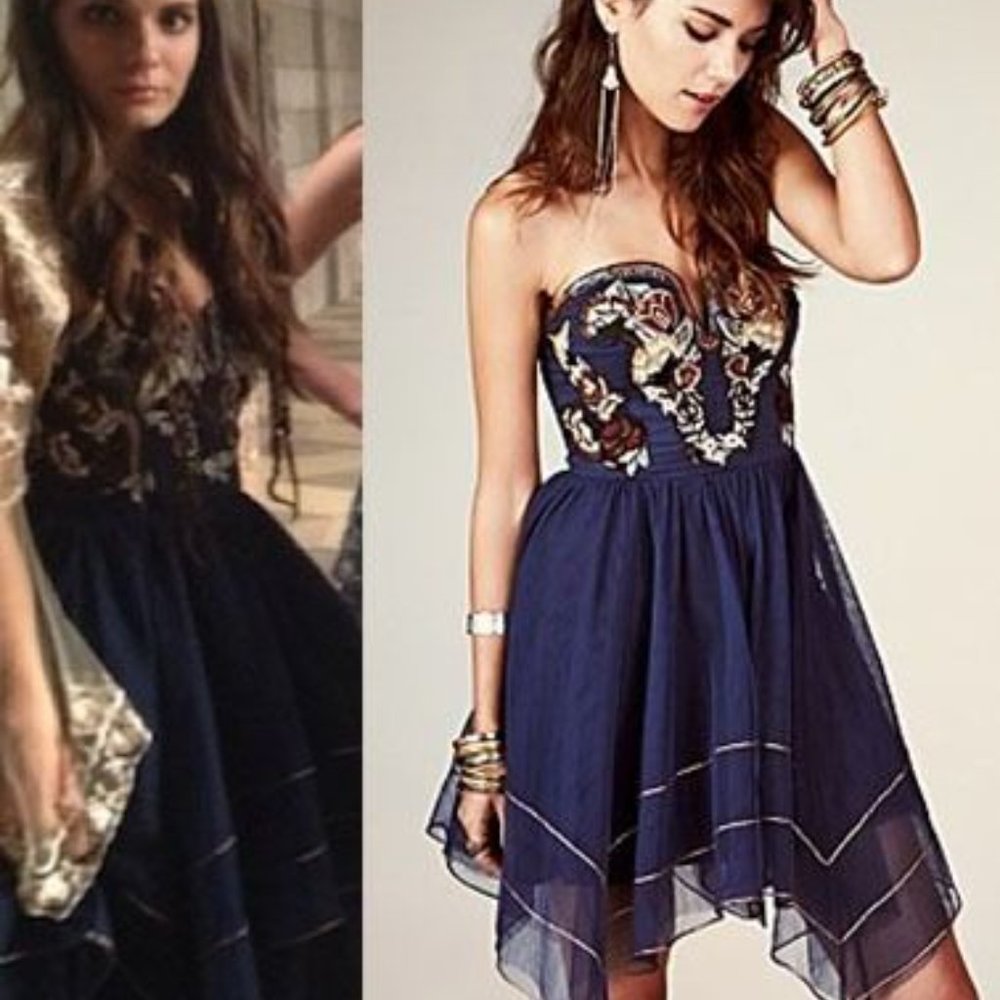 As Seen on TV!  FP Floral Bodice Formal Dress